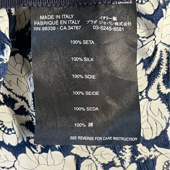 Prada Cheongsam Silk Floral Fitted Dress Women 40 US 4 - Picture 14 of 16